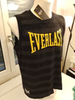 ORIGINAL EVERLAST HERREN TANK TOP SCHWARZ GESTREIFT L NEU 🔥