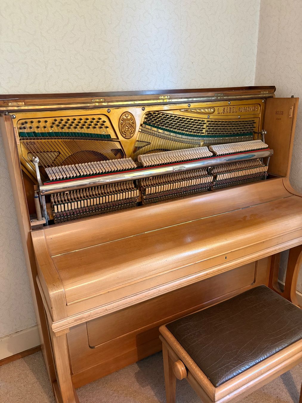 Strumenti musicali: Antikes Klavier Sabel mit Hocker – Usato da Lenzburg venduto da drummerlenzburg 4