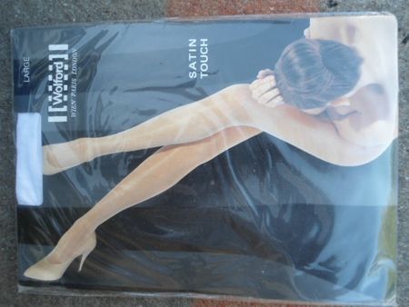 Wolford Strumpfhose grösse L weiss Satin Touch 20 Denier neu