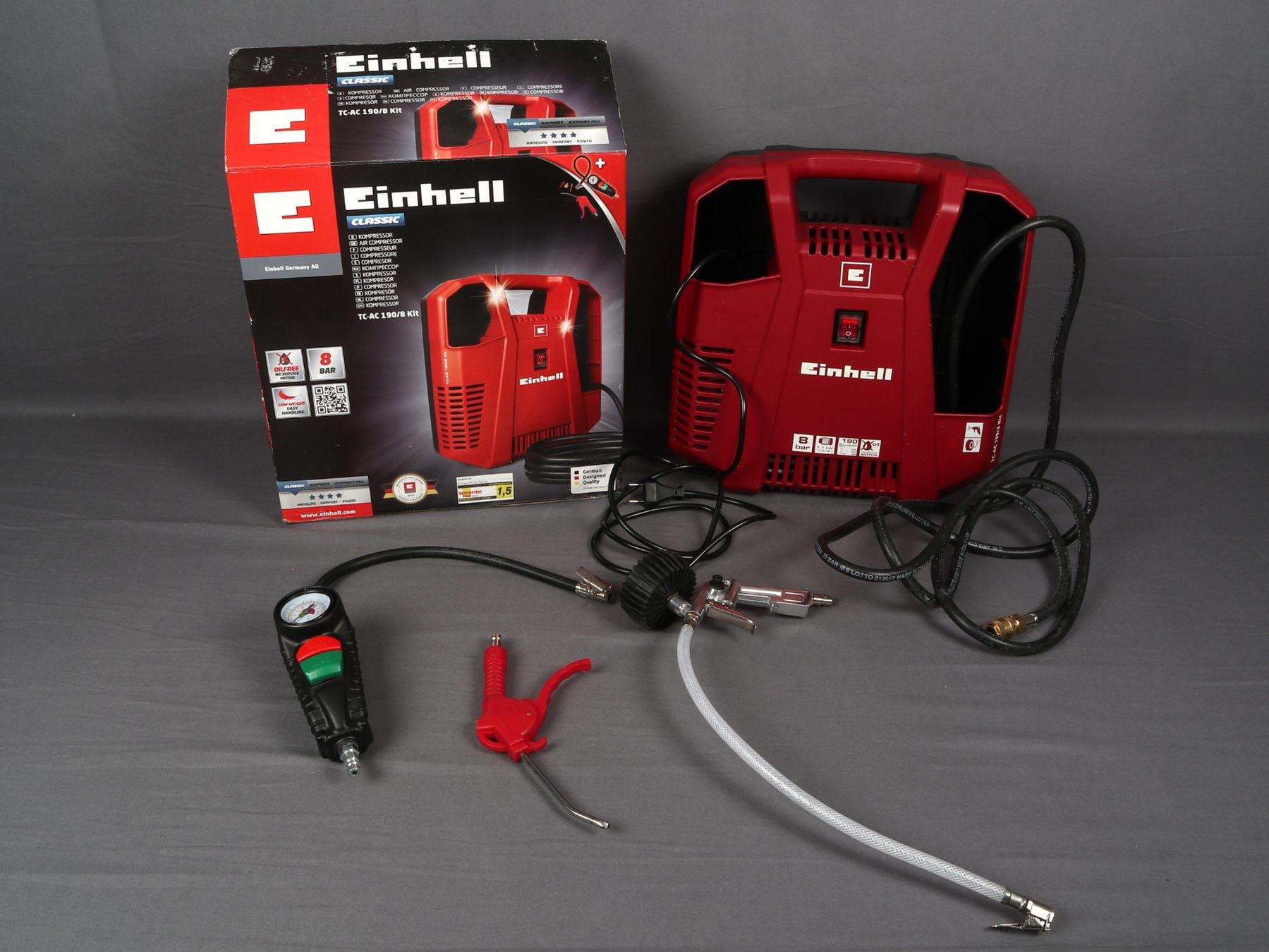Einhell Compresseurs: EINHELL Kompressor TC-AC 190/8 Kit – D'occasion à Steinen par Restwert_Steinen