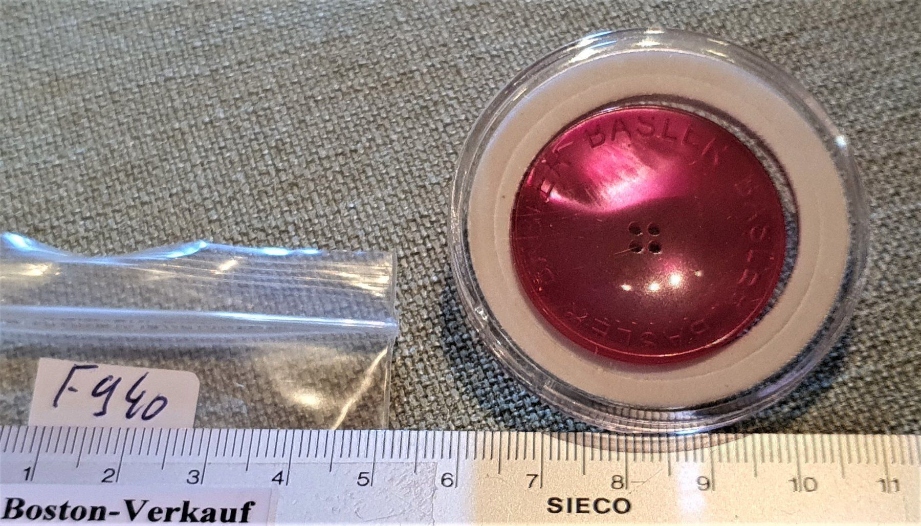 Knöpfe: F940 - Basler 1 Knopf Pink Rosa – Gebraucht aus Reinach BL von Boston-Verkauf 3