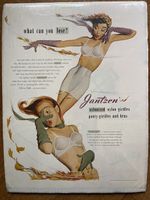 JANTZEN BH Unterwäsche Werbung Reklame 1951 Girdles Bras USA
