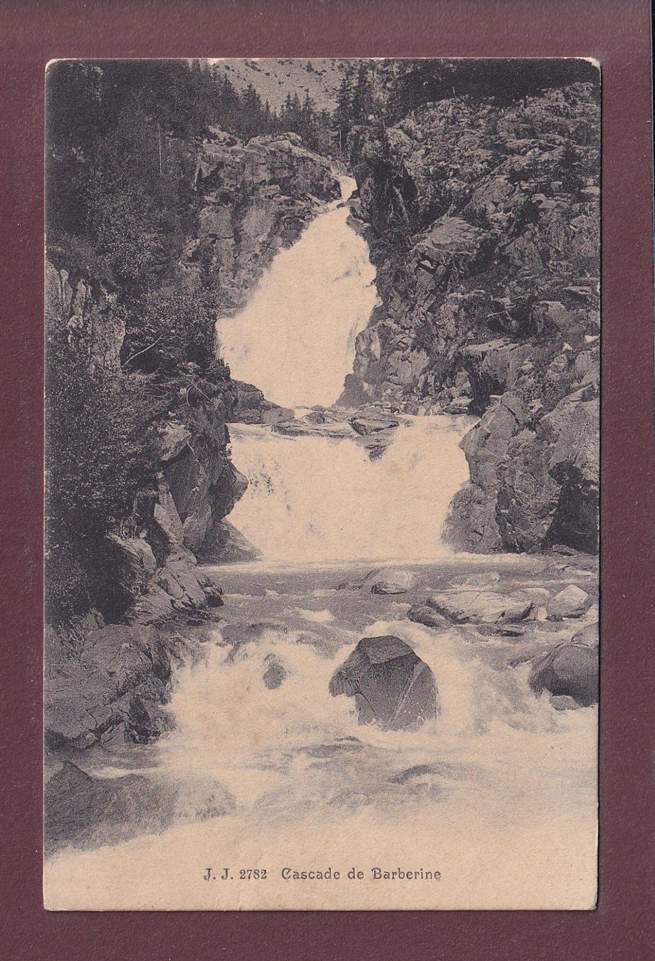 Ansichtskarten: Cascade de BARBERINE – Gebraucht aus Pully von nicecards