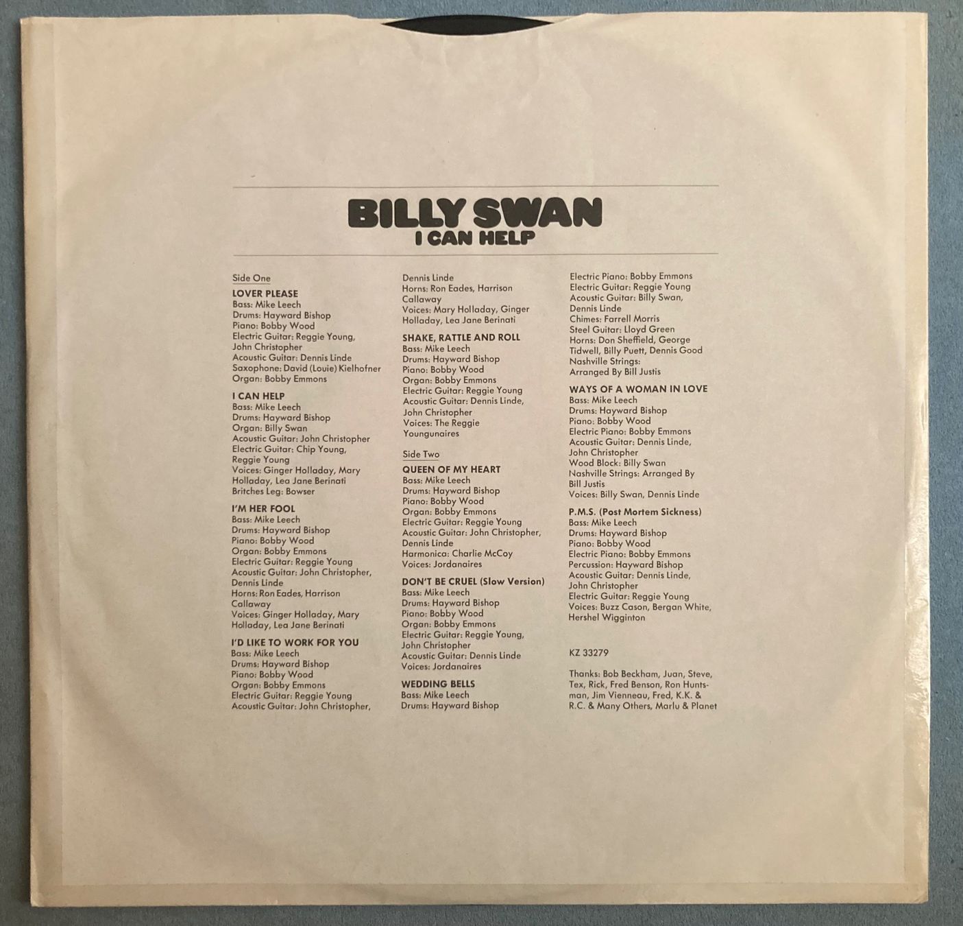 Dischi in vinile: BILLY SWAN - I CAN HELP – Usato da Poliez-Pittet venduto da Newtown-Records 2