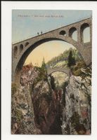 AK ca.1910 Albula Bahn Alte und neue Solisbrücke 😍