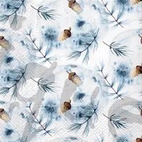 Serviette winter acorns (1563) 3Stk.