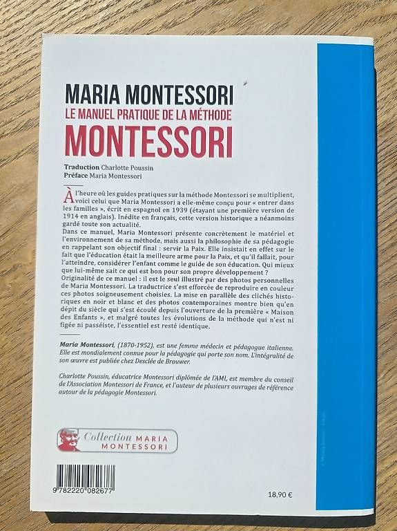 Libri: Le Manuel Pratique de La Méthode Montessori – Usato da Begnins venduto da psy-harmonie 1