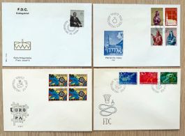 4 Ersttagsbriefe Liechtenstein 1966 & 1967