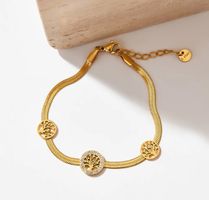 Lebensbaum Armband 24karat vergoldet