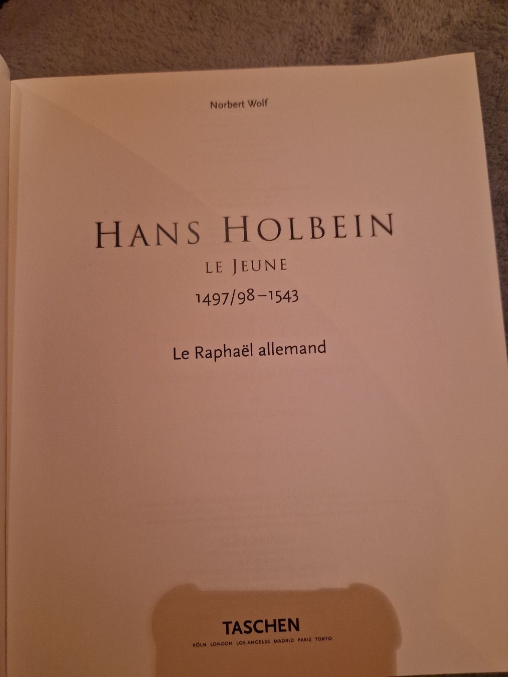 Livres: Holbe'in Norbert Wolf – D'occasion à Blignou (Ayent) par Mazikeen 4