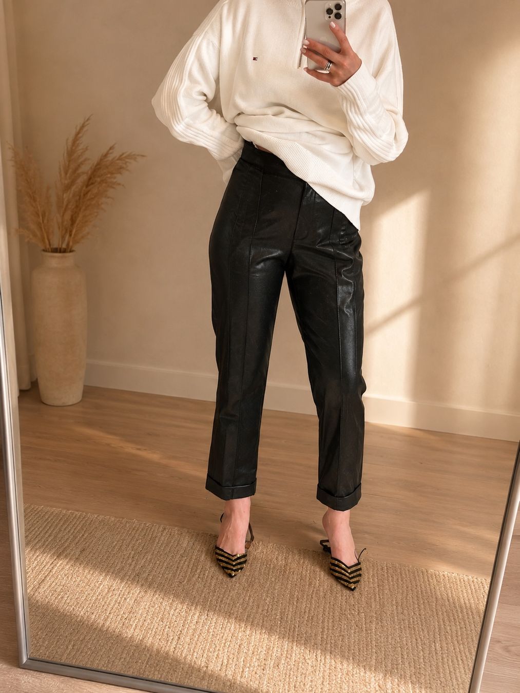 Marc Cain Pantaloni: Leder Trousers Marc Cain, new – Nuovo e nell'imballaggio originale da Sattel venduto da Zlata1 1