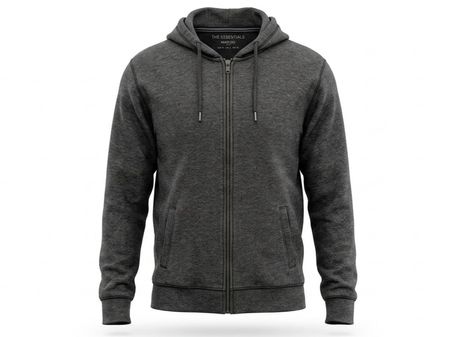 Kapuzenjacke The Essentials grau gebraucht im Zustand