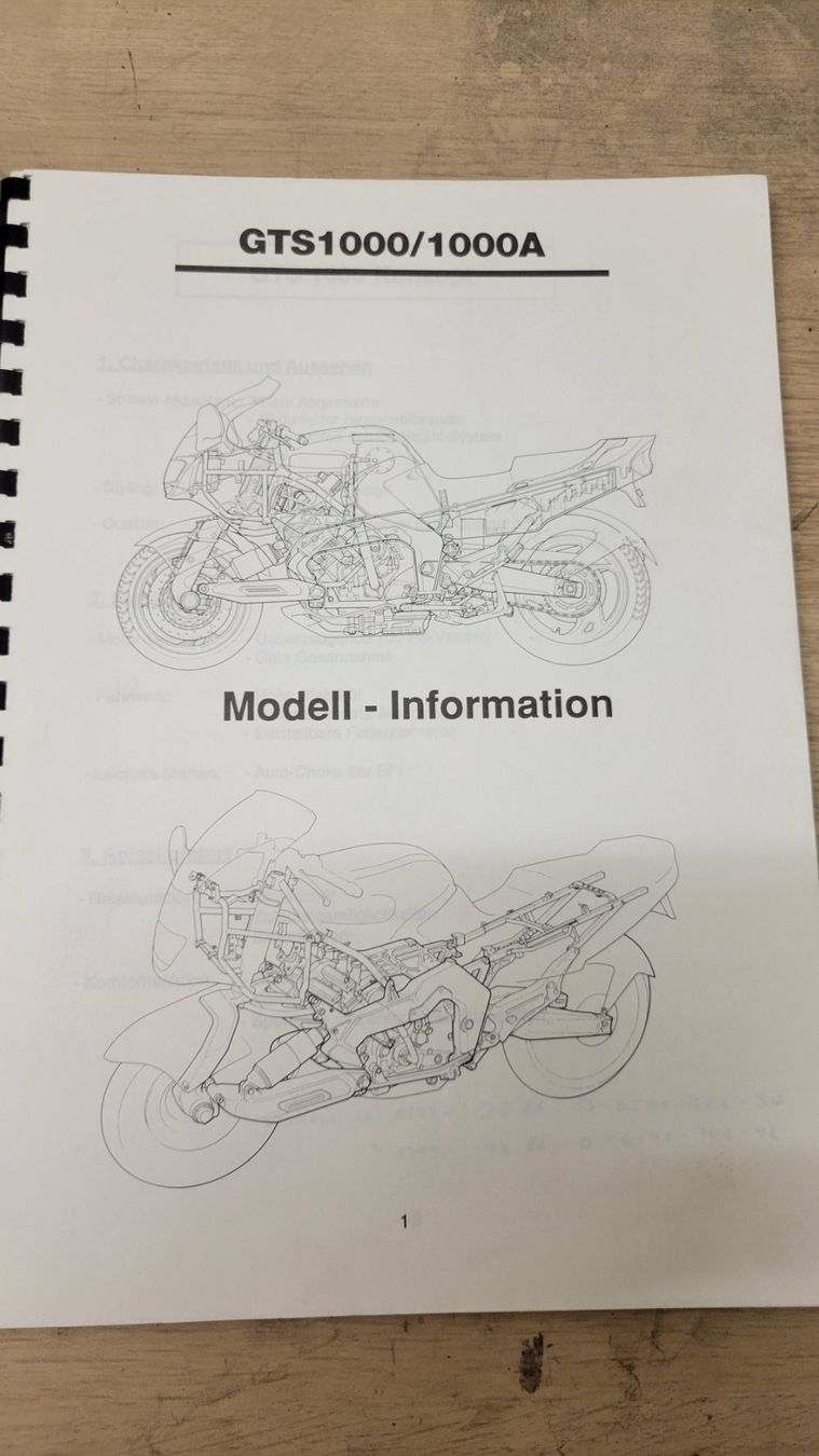 Libri: Yamaha GTS 1000 Servicehandbuch – Usato da Möhlin venduto da R62 2