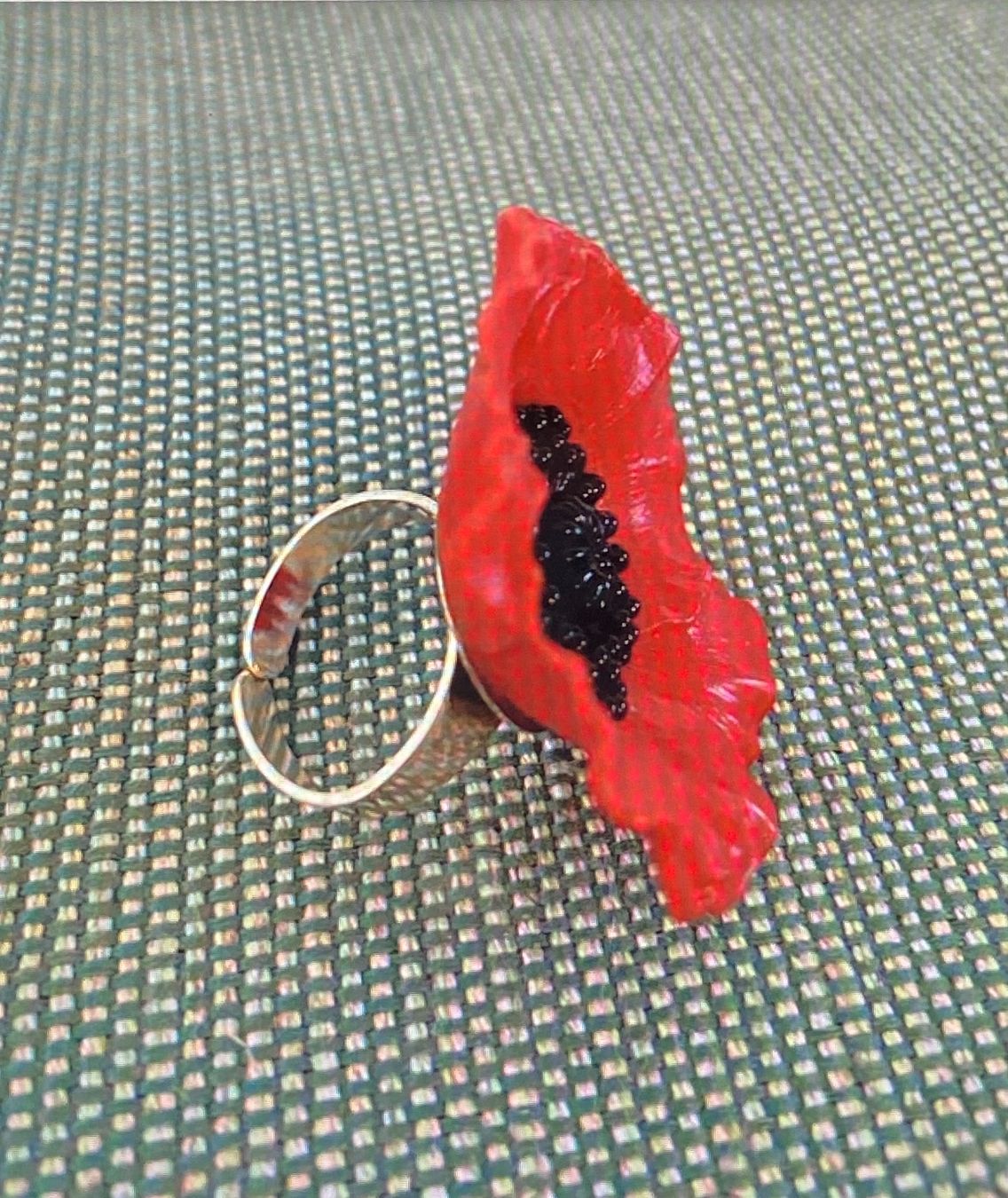 Anelli: Bague coquelicot réglable – Nuovo (secondo la descrizione) da Genève venduto da kik_8jd6 3