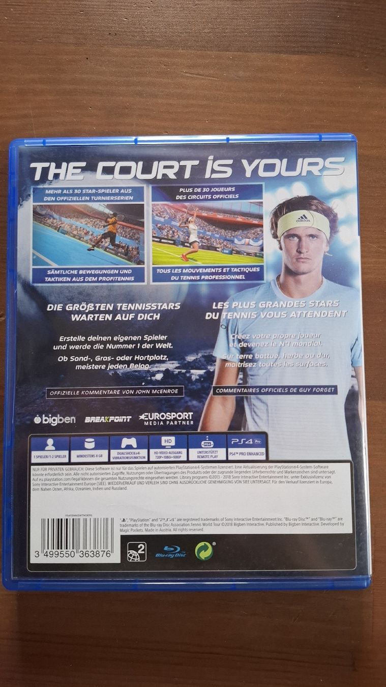 Giochi: Tennis World Tour sur PS4 – Usato da Fiaugères venduto da Fiaugeres1609 1