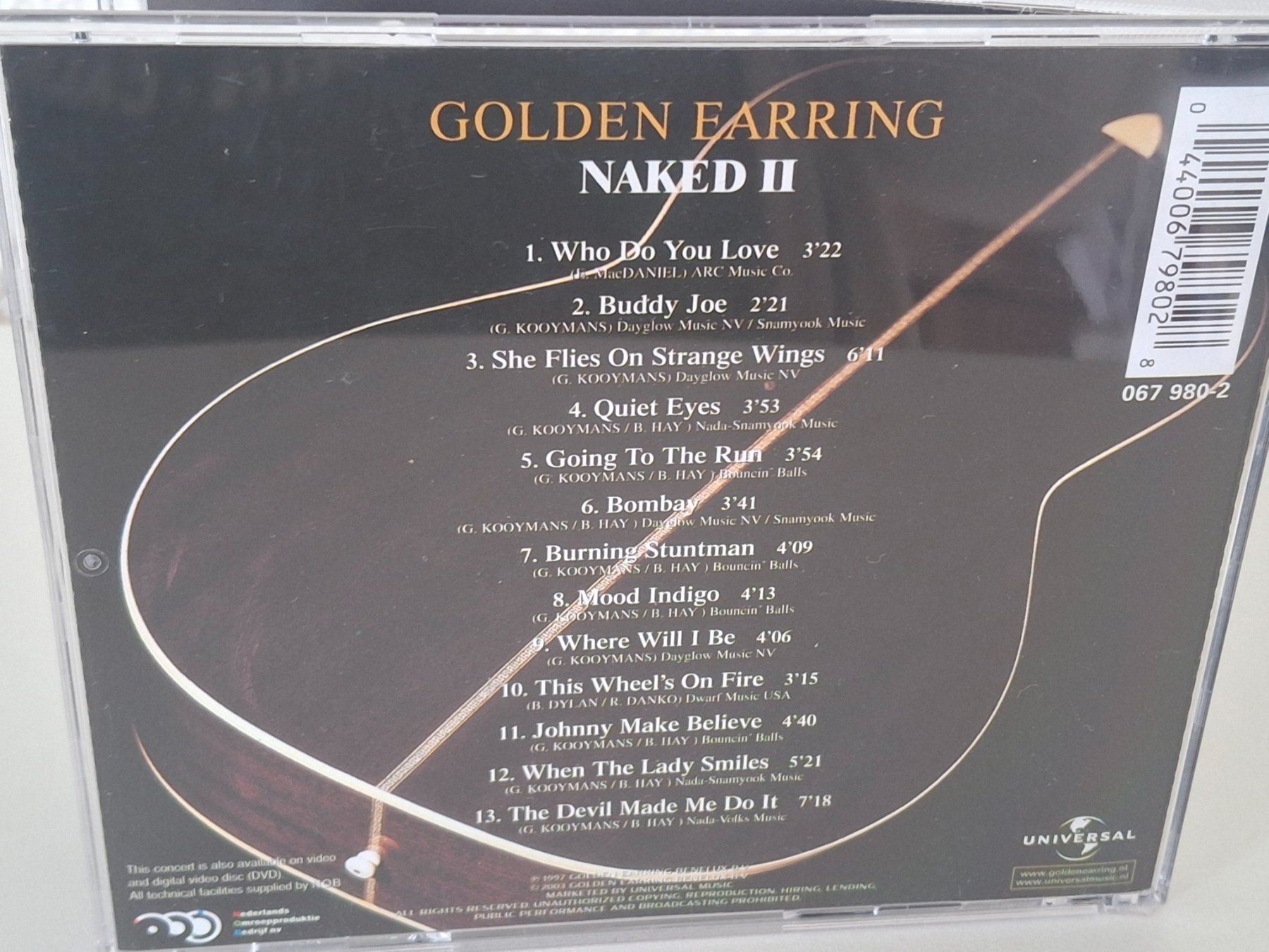 CD: CD Golden Earring Naked II  - unplugged – Usato da Aarberg venduto da Jackup1 1