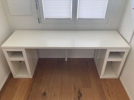 IKEA LAGKAPTEN Schreibtisch, weiss, 200x60 cm