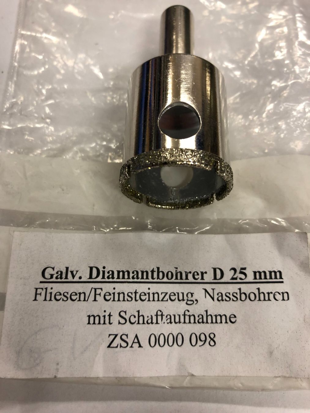 Tutti gli attrezzi: Diamant-Hohlbohrer HIT 25 mm – Nuovo e nell'imballaggio originale da Wagen venduto da Aloeveragold