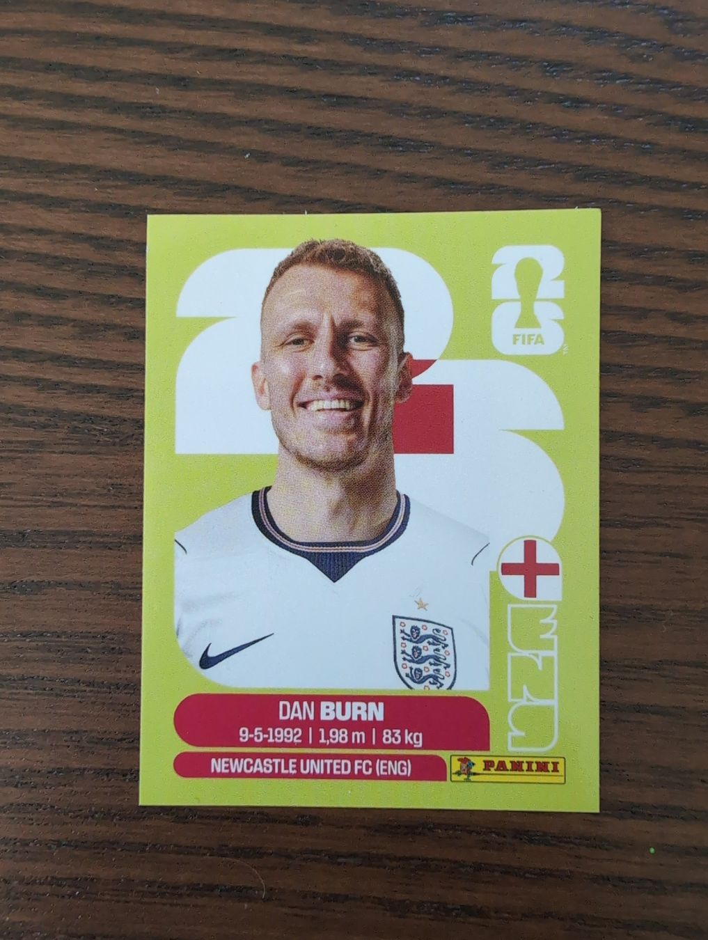 Panini Cartes à collectionner: Eng 8 panini wm sticker 26 dan burn – Neuf (Voir description) à Zürich par Rolup