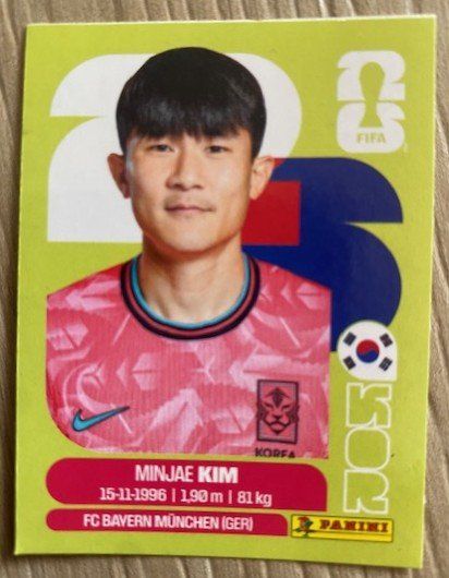 Panini Carte collezionabili: Panini KOR 4 Minjae Kim – Nuovo (secondo la descrizione) da Staufen venduto da Nasli