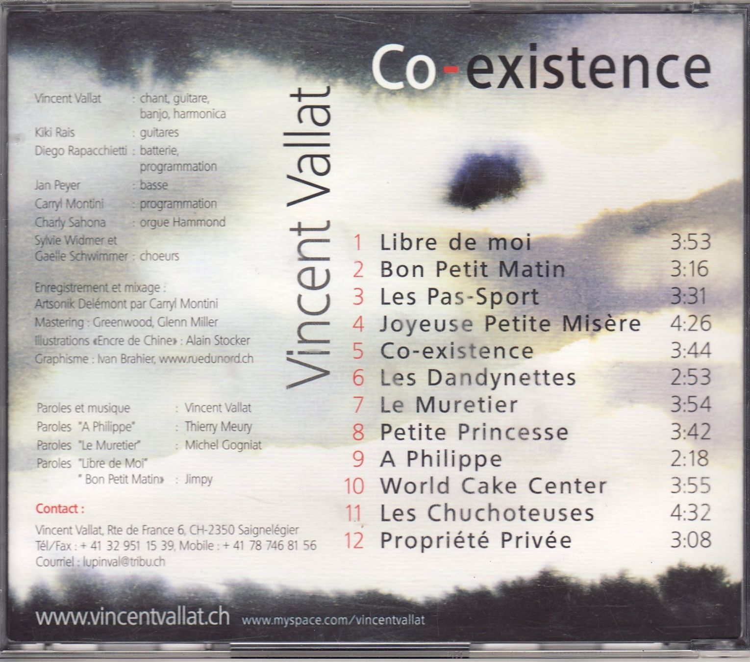 CD: Vincent Vallat – Co-Existence – Usato da Boussens venduto da catfood01 1