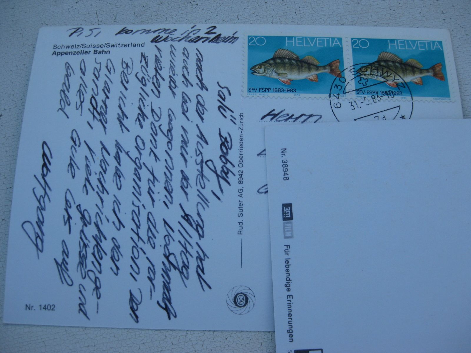 Cartoline postali: Appenzellerland mit Zug – Usato da Malters venduto da Marosko 1