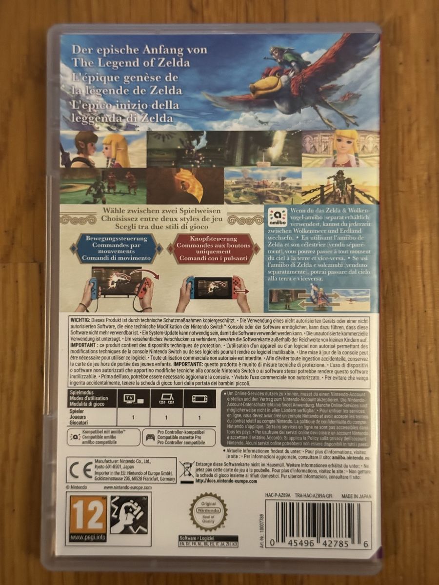 Nintendo Giochi: Zelda Skyward Sword HD - Nintendo Switch – Usato da Zürich venduto da jabo22 1