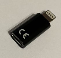 Ladeadapter USB C w - Lightning m Farbe schwarz