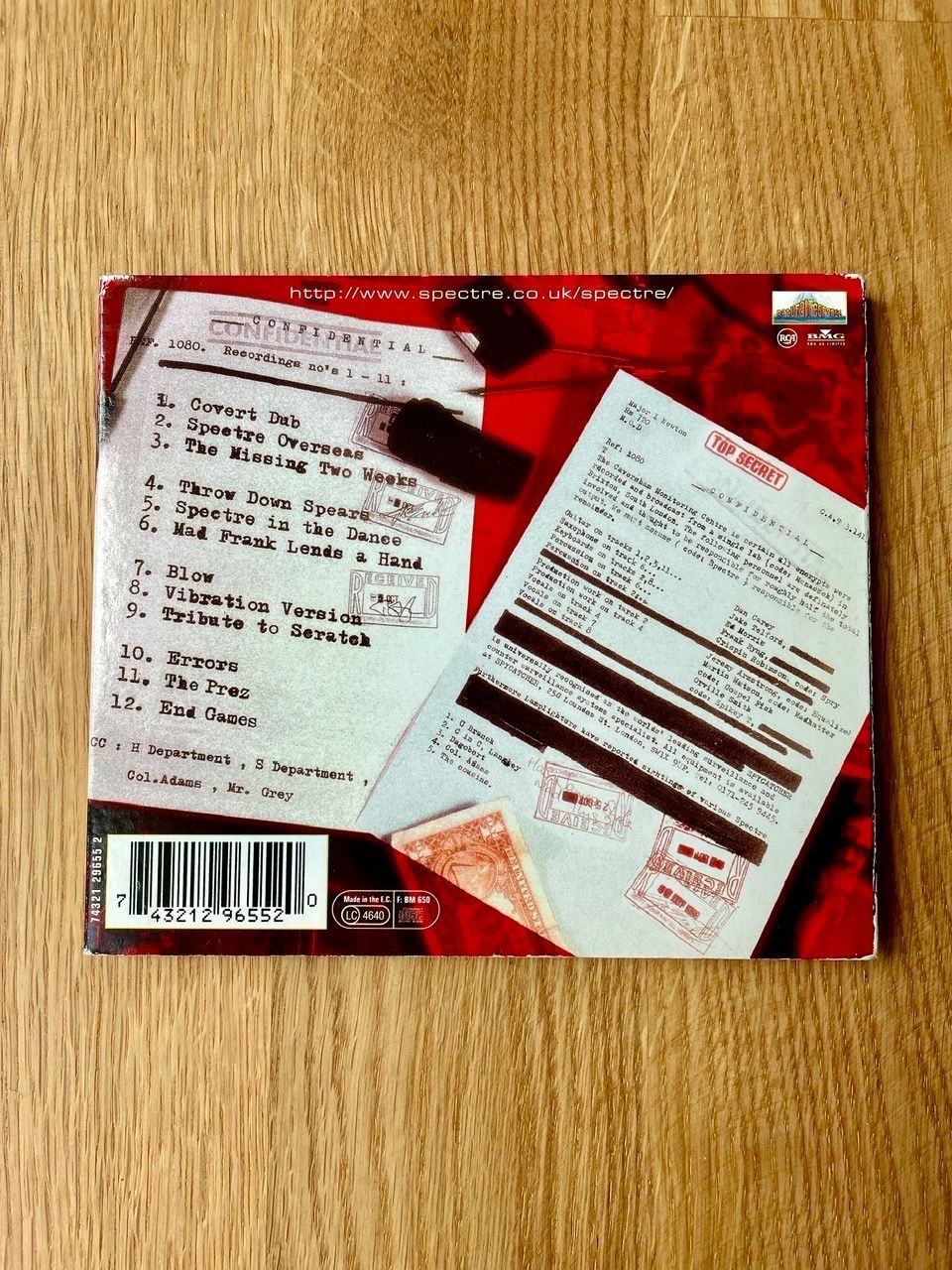 CD: Spectre The Missing Two Weeks (Covert Dubs) CD – Usato da Basel venduto da ece2108 1