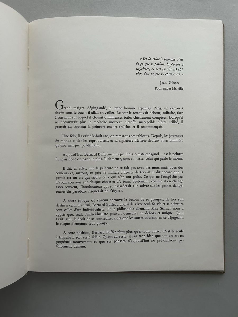 Libri: Bernard Buffet, Kunstband "Art et Style 45" Selten – Usato da Zürich venduto da Coffeetable88 5