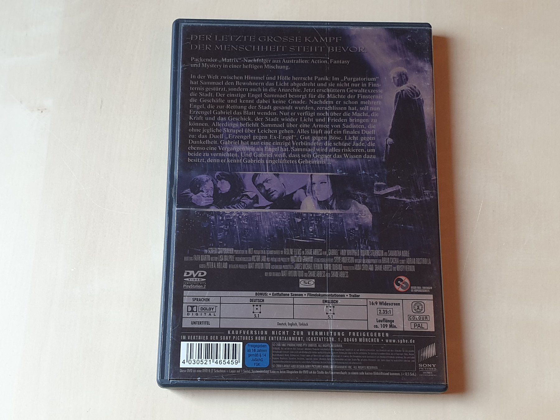 Tutti i DVDs: Gabriel – Usato da Stansstad venduto da collectorsshop 1