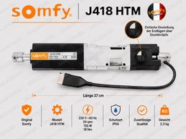 Somfy J418 HTM Storenmotor absolute Neuware Endlagen wählbar