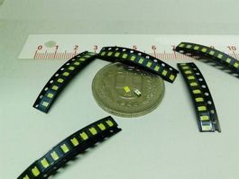 LED SMD 1206, kaltweiss 20Stk + Wid.