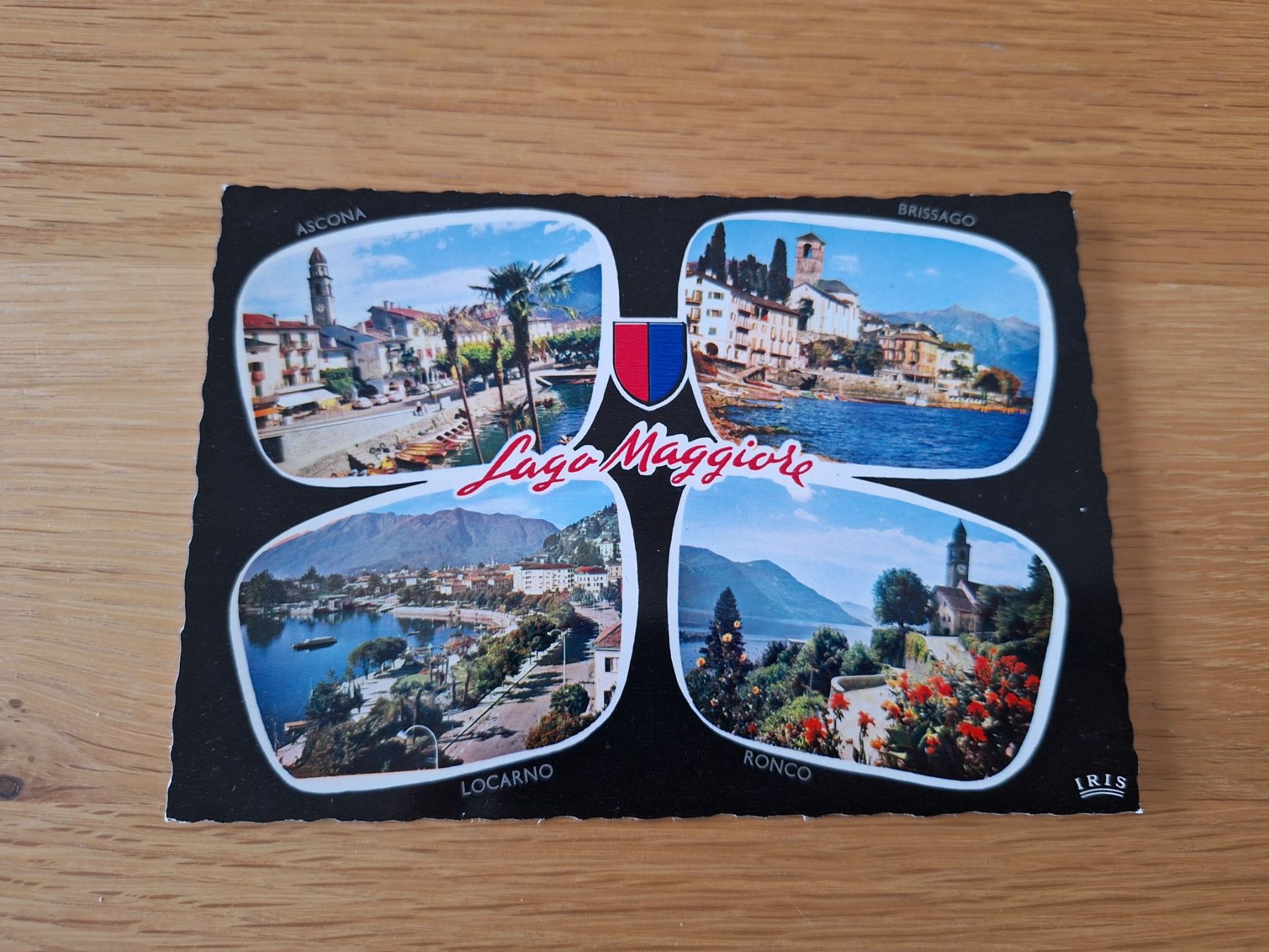 Cartoline postali: Postkarte Lago Maggiore vier Ansichten – Usato da Wanzwil venduto da chlinih93