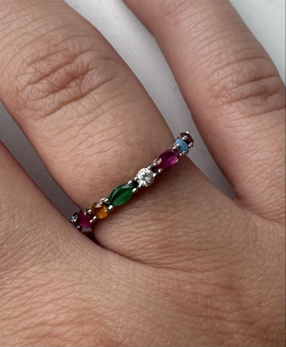 Thomas Sabo Bagues: Bunter Edelsteinring Silber Grösse 54 – D'occasion à Ebikon par jov_w5ww 1