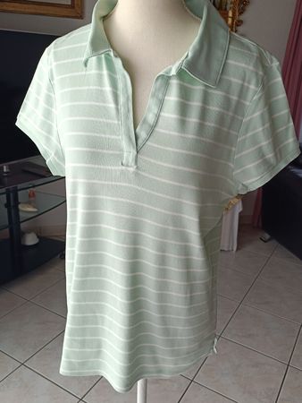 C&A Shirt, Grösse L, mint gestreift, Sommer-Look!