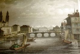 LUDWIG ROHBOCK (Germany, 1824-1893) Zürich, koloriert, 1875