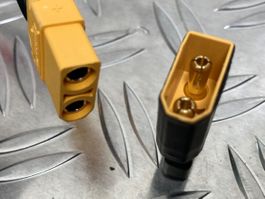 Kurzadapter XT90 auf T-Stecker für RC-Akkus Modellbau Neu!
