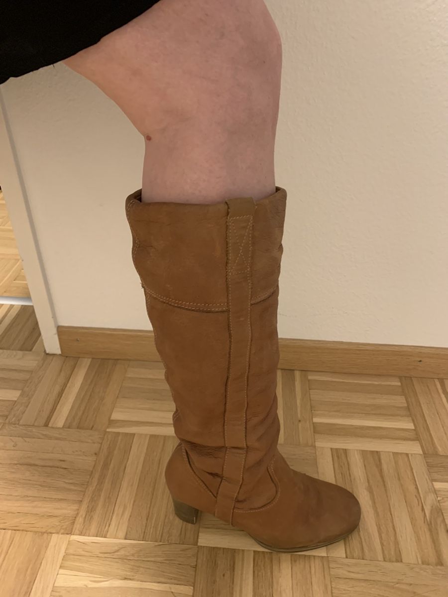 Damenschuhe: Brauner Lederstiefel – Gebraucht aus Rorschacherberg von QuoAli 1