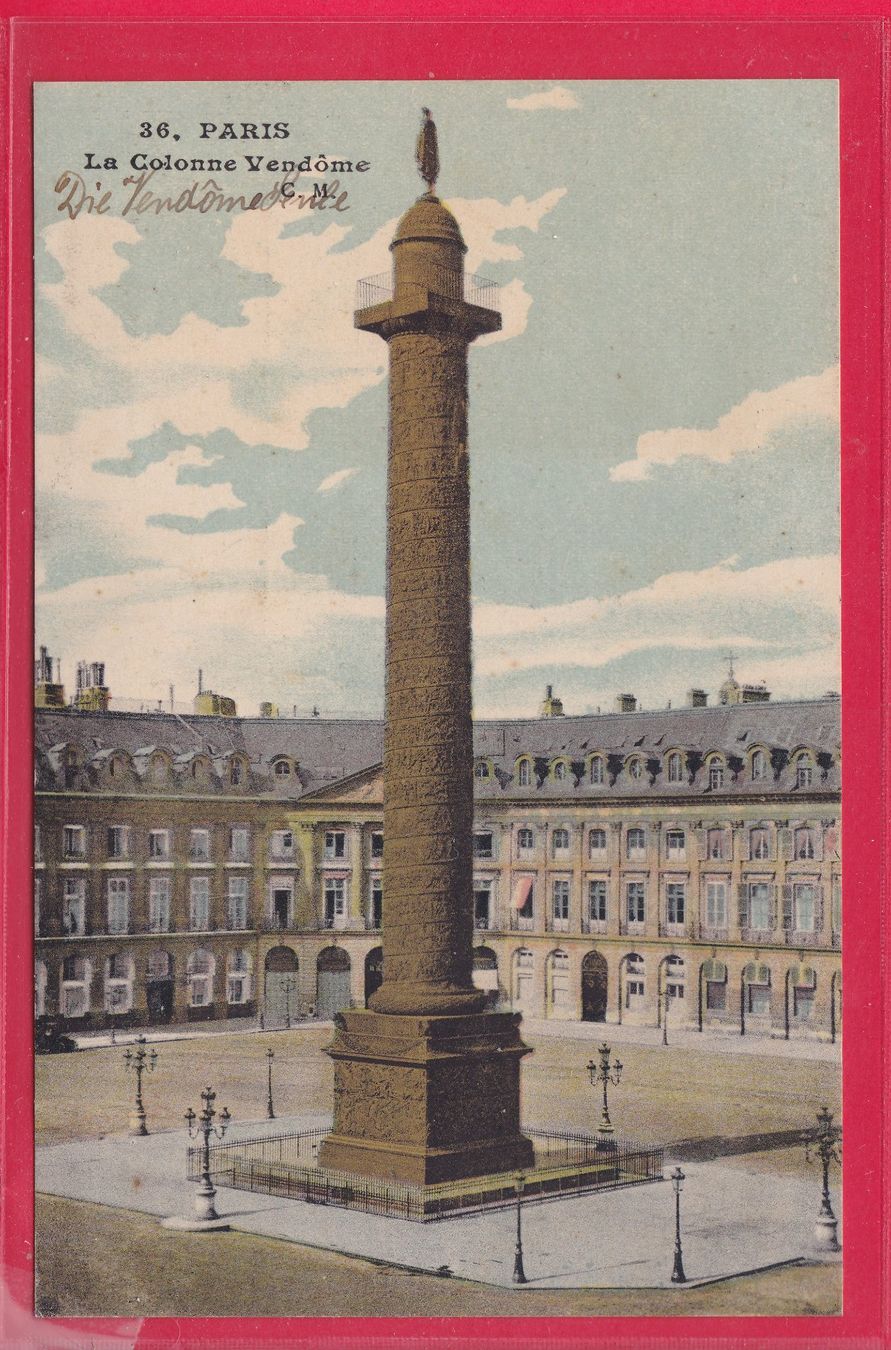 Cartoline postali: PARIS, LA COLONNE VENDOME – Usato da Oberrieden venduto da Gebirgsstelze