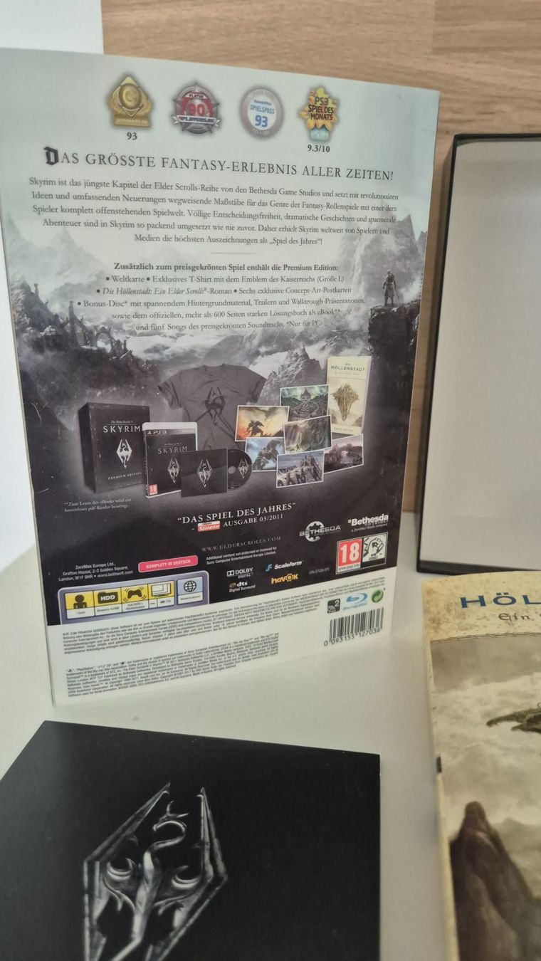 Spiele: The Elder Scrolls V Skyrim Premium PS3 Edition Set – Gebraucht aus Bassersdorf von retrolab 2