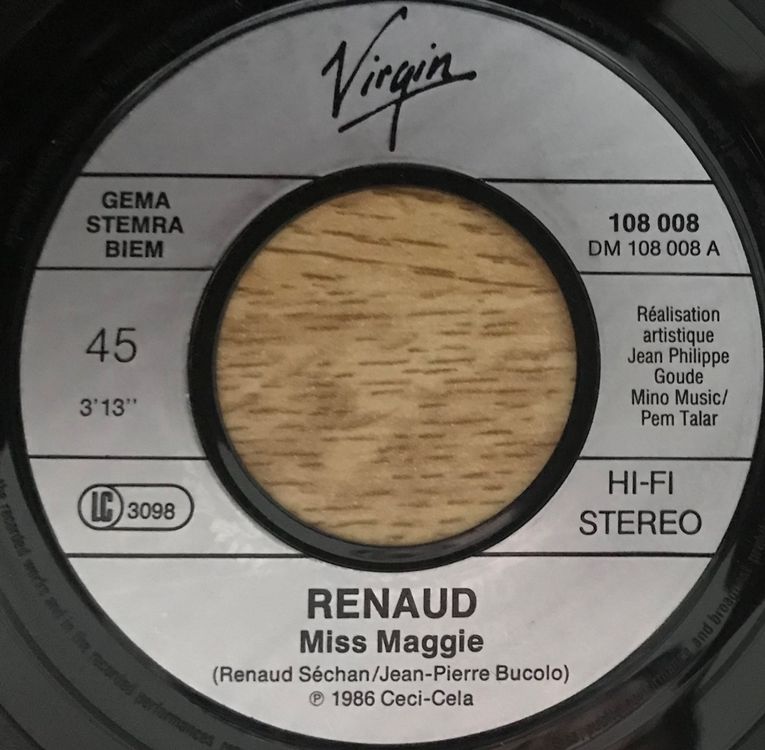 RENAUD - Miss Maggie - 45T