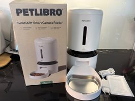 Futterautomat Petlibro Granary mit Kamera weiss neuwertig