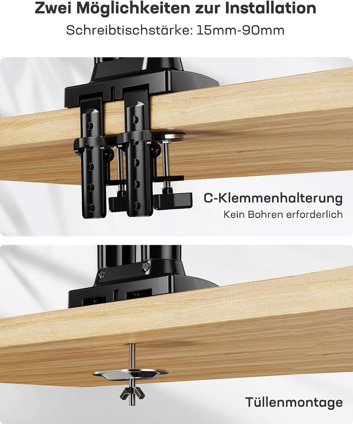 Staffa per monitor: Monitor Halterung 2 Monitore 13-32 Zoll VESA Schwarz – Nuovo e nell'imballaggio originale da Zürich venduto da jasminleut 5