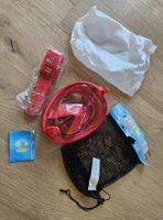 Vollgesichtsmaske Schnorchel rot Grösse S/M neuwertig!