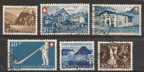Tutti i francobolli: Los 6 Marken feinst gest. – Usato da Lausanne venduto da Whorvath