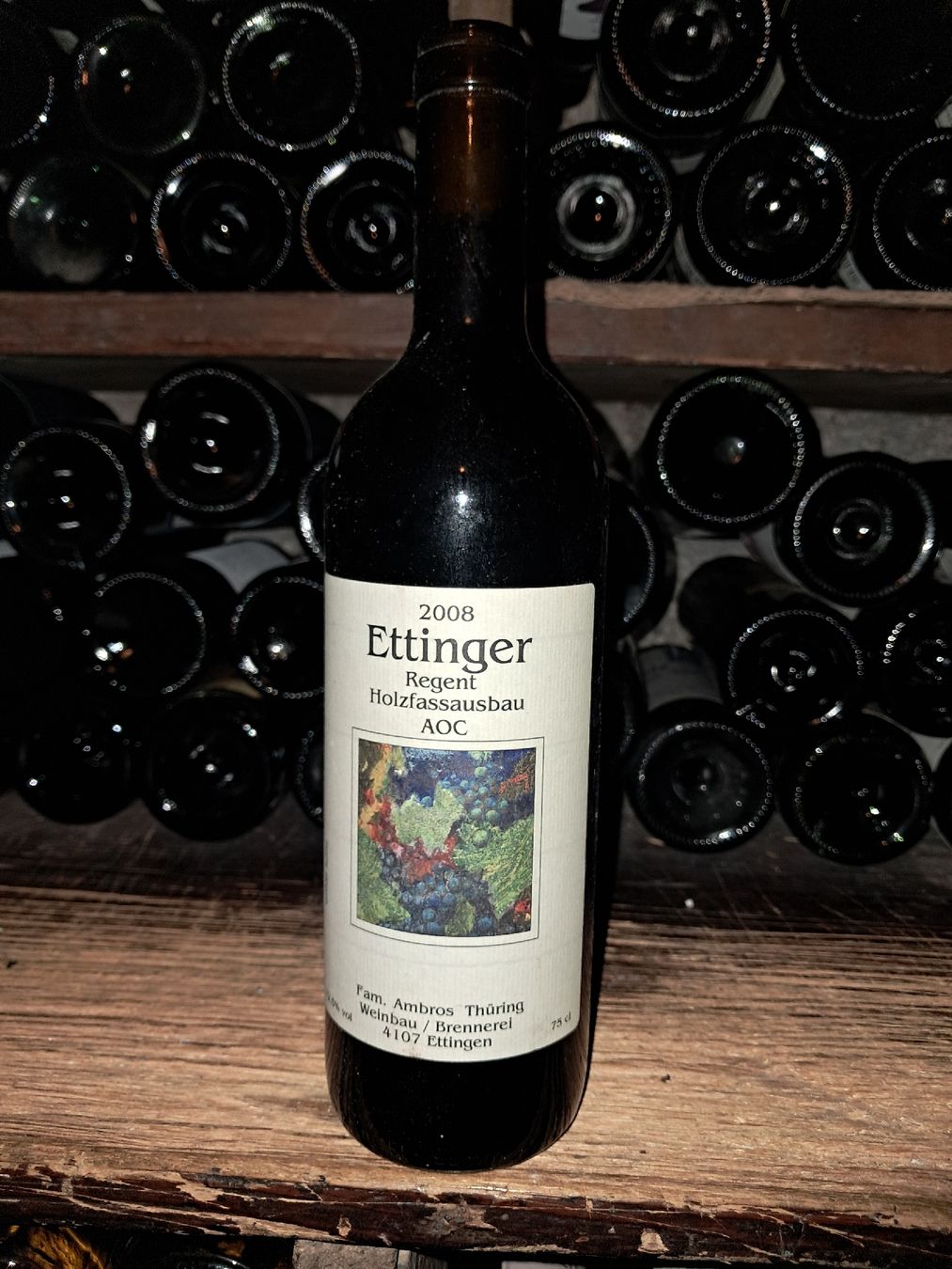Vino: Ettinger Regent Holzfassausbau AOC 2008 – Nuovo e nell'imballaggio originale da Le locle venduto da juliensaran 1