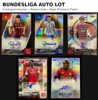 Topps Bundesliga Auto 5er Lot -Chrome&Finest&UCC-