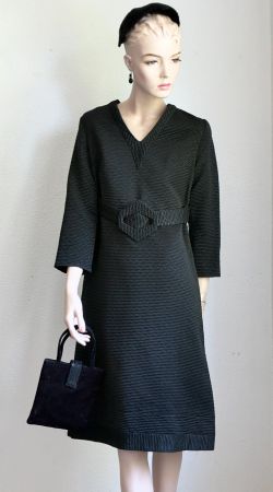 Schwarzes Vintage Kleid 60er Jahre