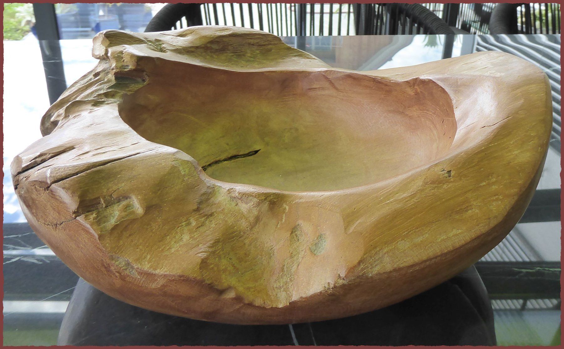 Ciotole: Rustikale Holzschale, Unikat, ca. 40cm Durchmesser – Nuovo e nell'imballaggio originale da Oberglatt ZH venduto da 123Gebraucht 1